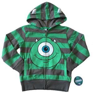 Disney Monsters Inc Mike Striped Hoodie
